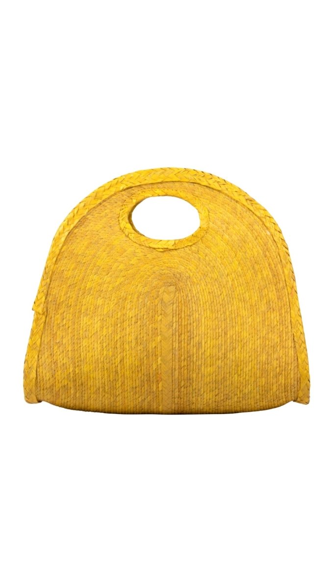 Capri Woven Tote Bag (Yellow) - Made X Hudson