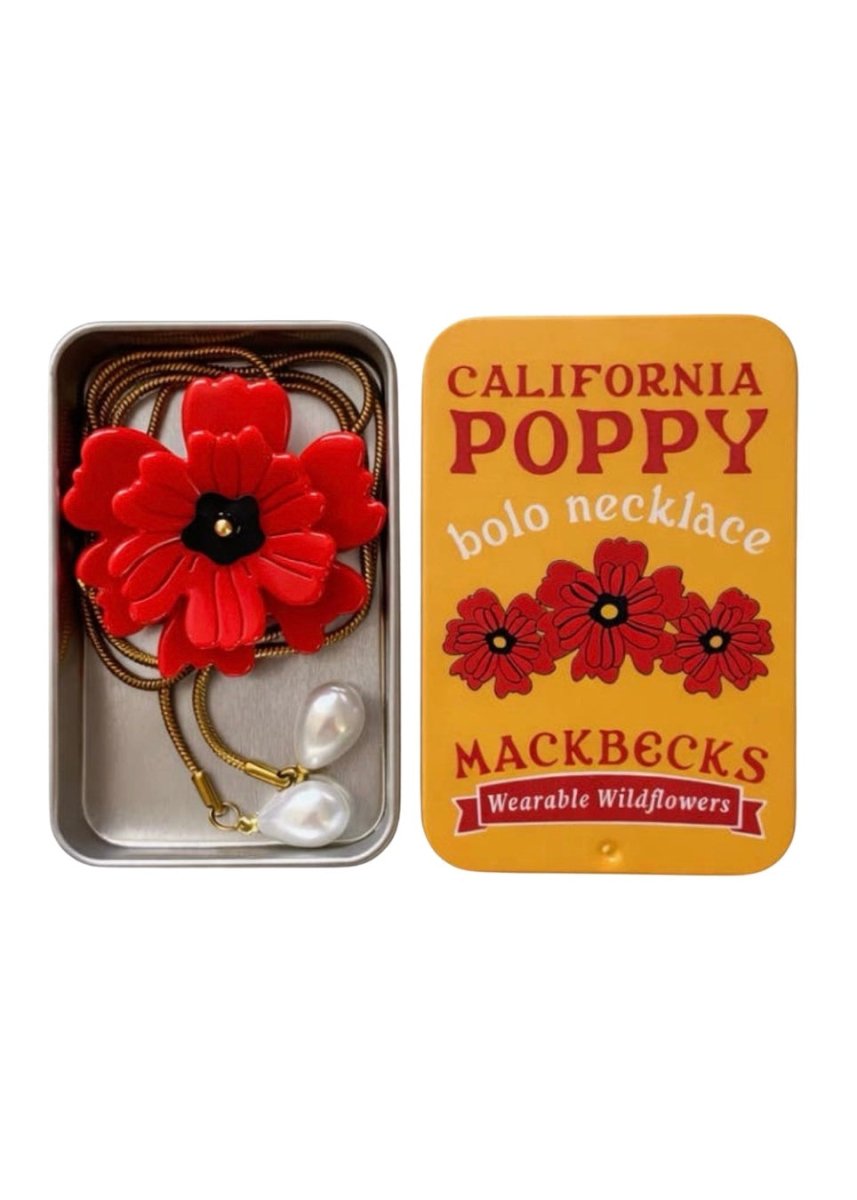 California Poppy Bolo with Tin Case - Made X Hudson