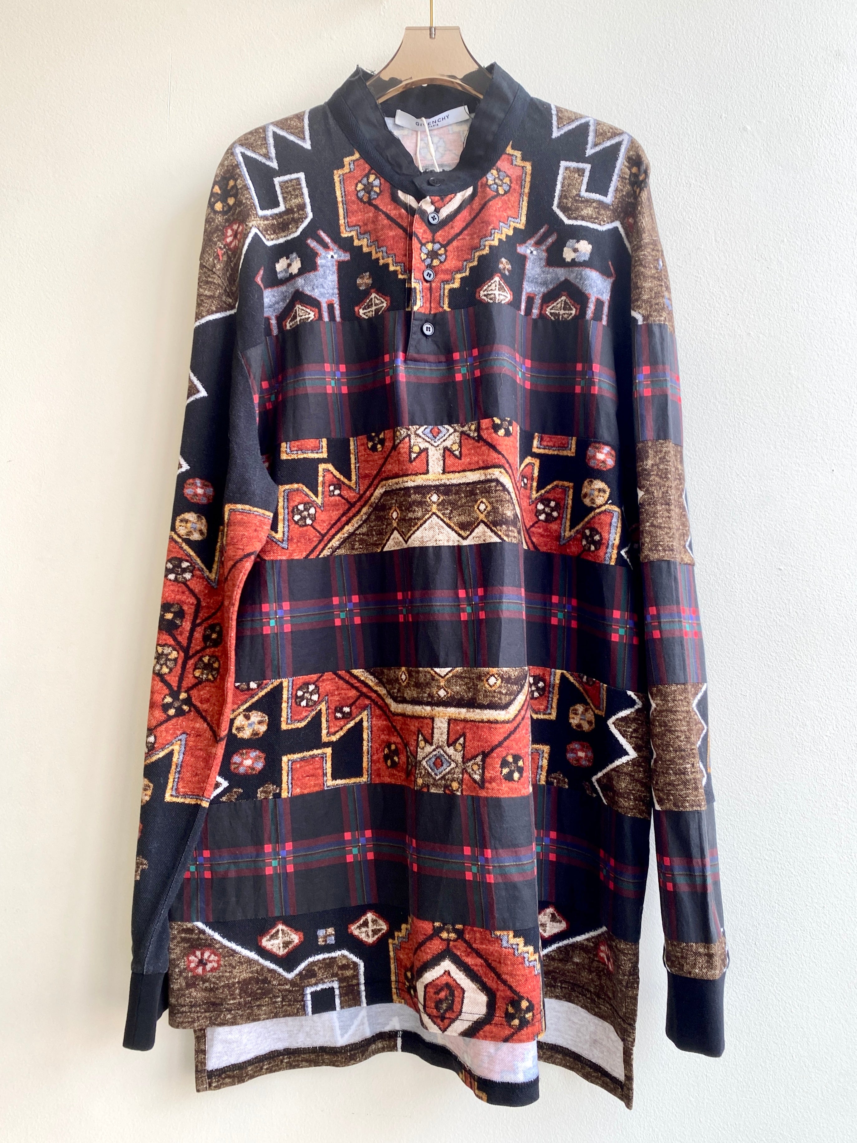 Sale Givenchy plaid colorful vintage shirt