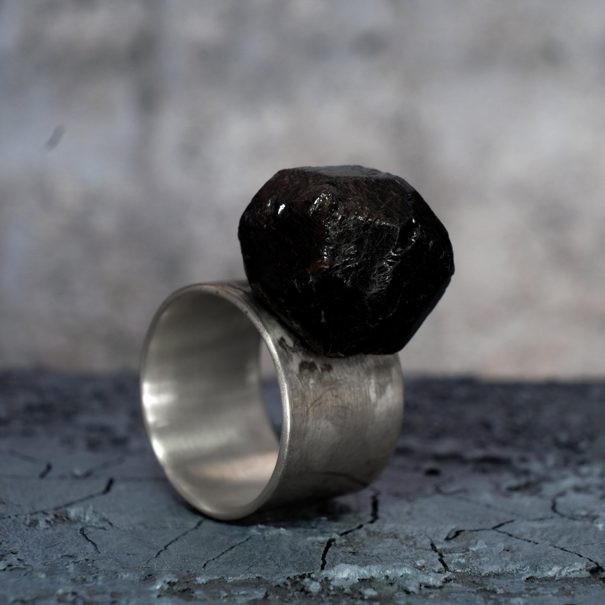 Raw Garnet Ring - Made X Hudson