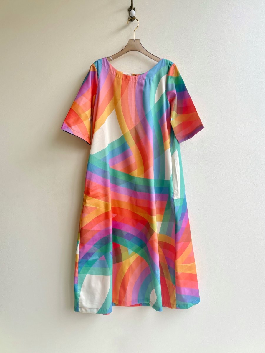 The Jackie Dress Rainbow Print - Made X Hudson