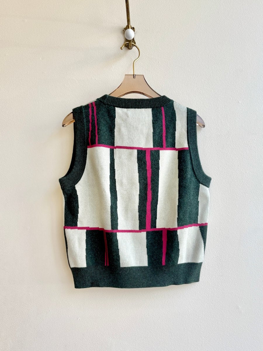 Forest Green Piet Cinchona Knit Vest - Made X Hudson
