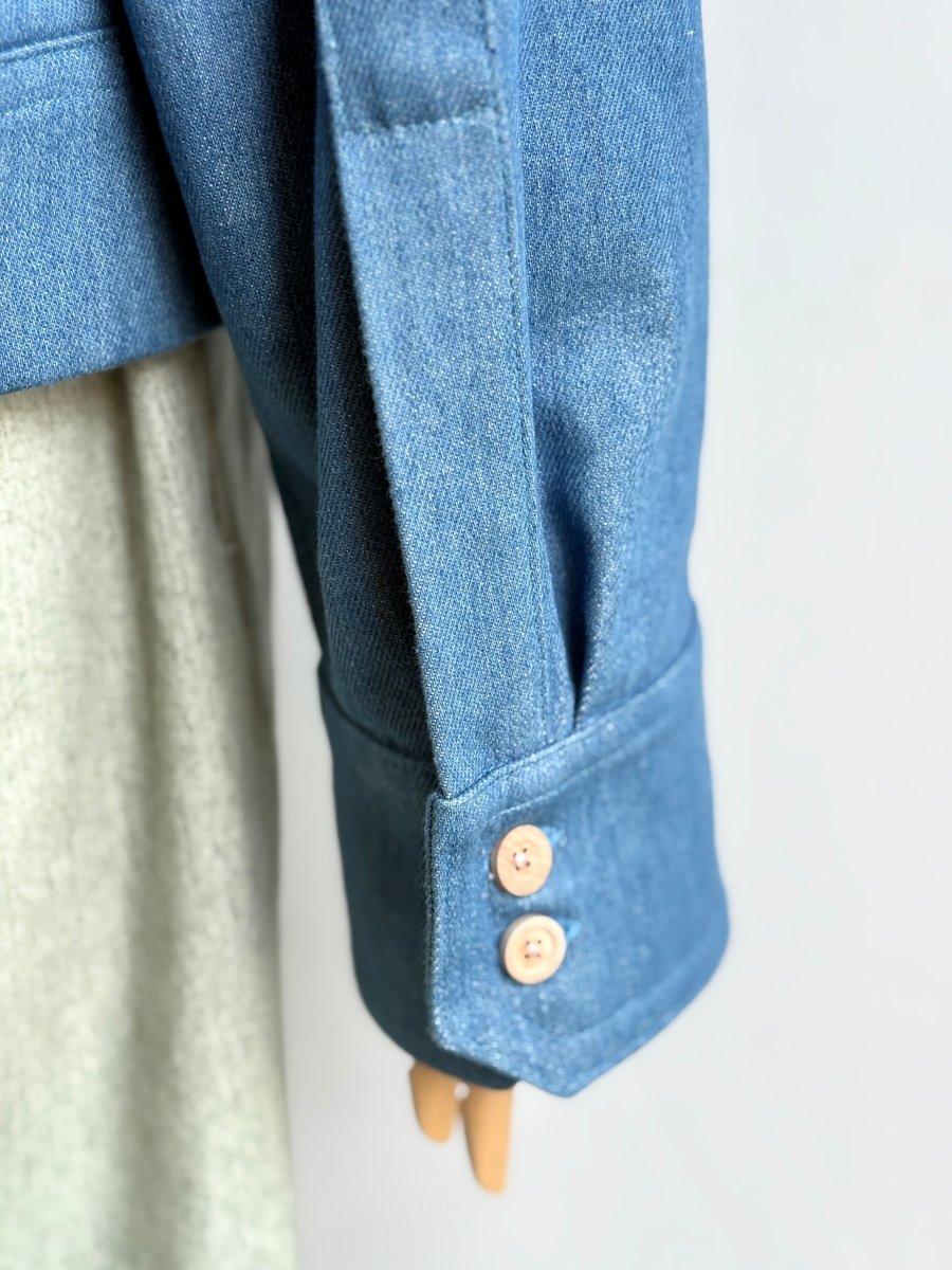 Light Denim Zip - up Leisure Jacket - Made X Hudson