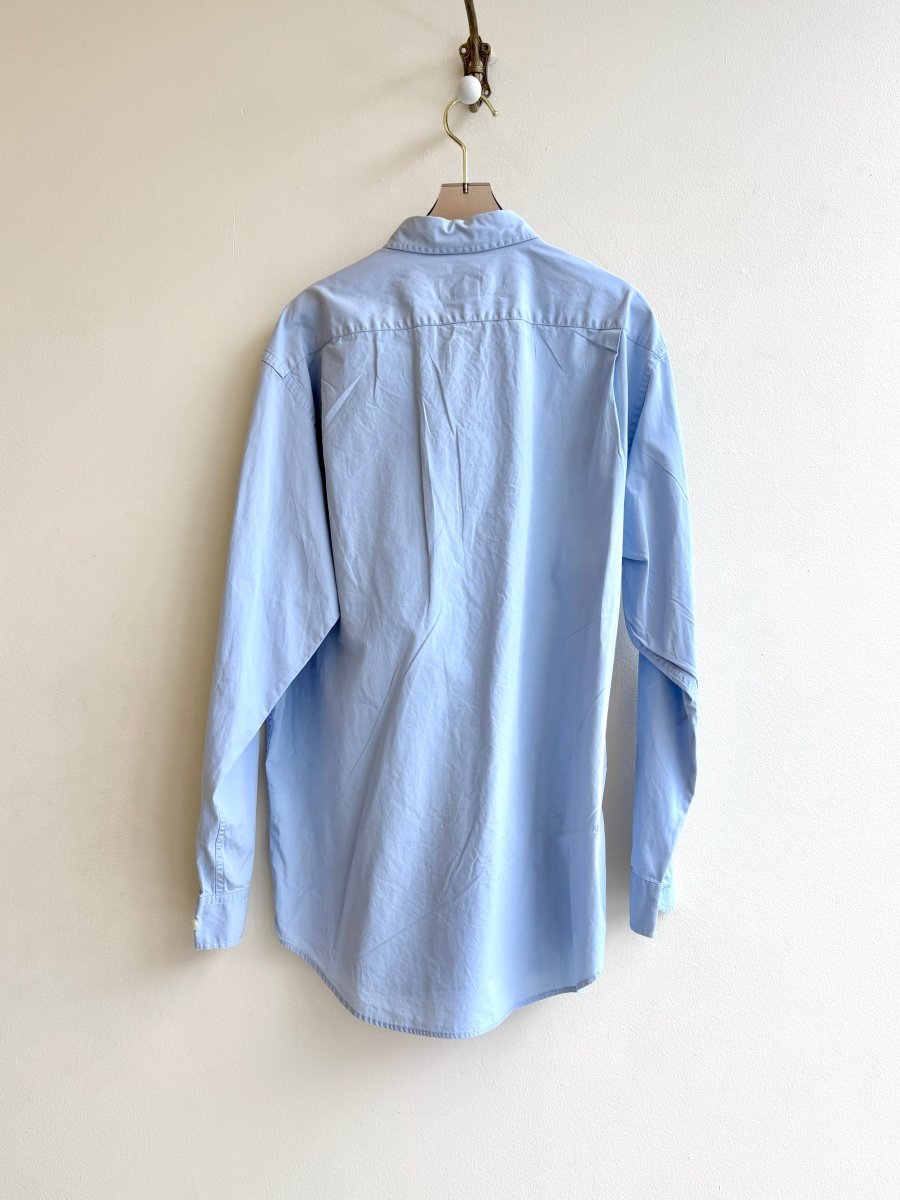“Ellis” Blue Carrot Print Shirt (Reworked) - Made X Hudson