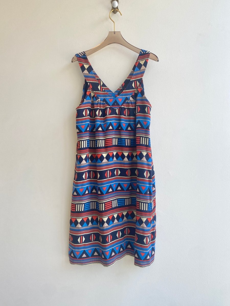 Marc by Marc Jacobs | Geometrical Orange & Blue Tank Dress (Vintage) - Made X Hudson