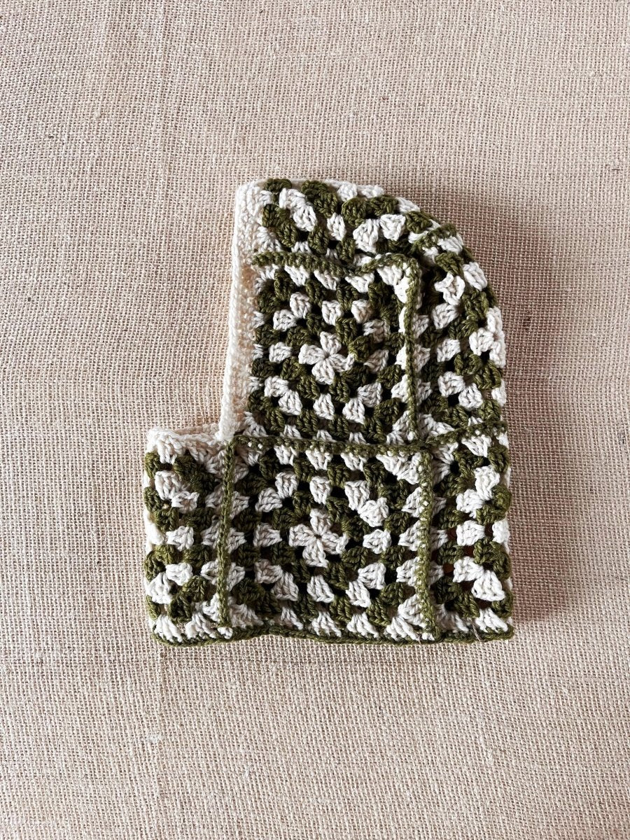 Cream + Olive Wool Balaclava - Made X Hudson