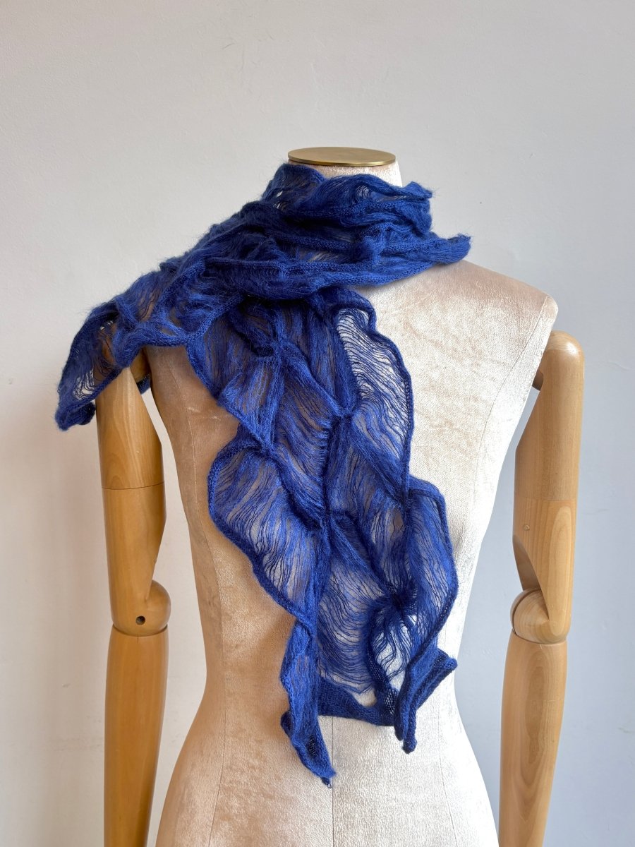 Royal Blue Tuck Scarf - Made X Hudson