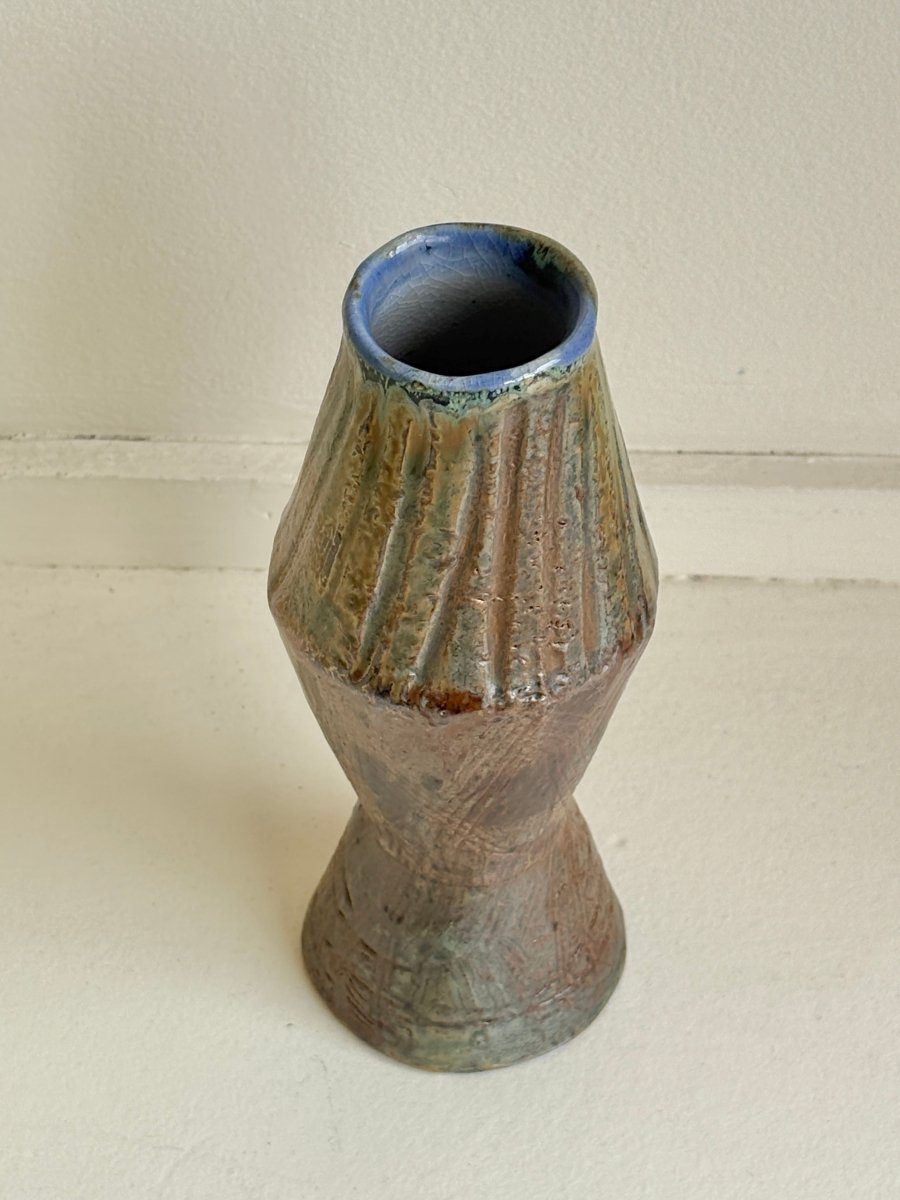 Green & Bronze Glazed Interior Decorative Vase - Made X Hudson