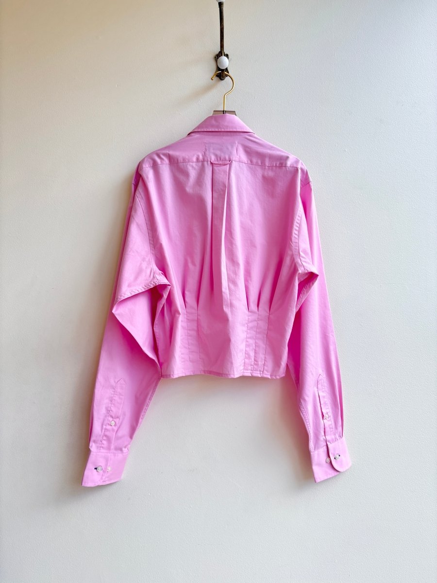The Kevin Top | Pink Top w/ Gathered Waist (Reworked) - Made X Hudson