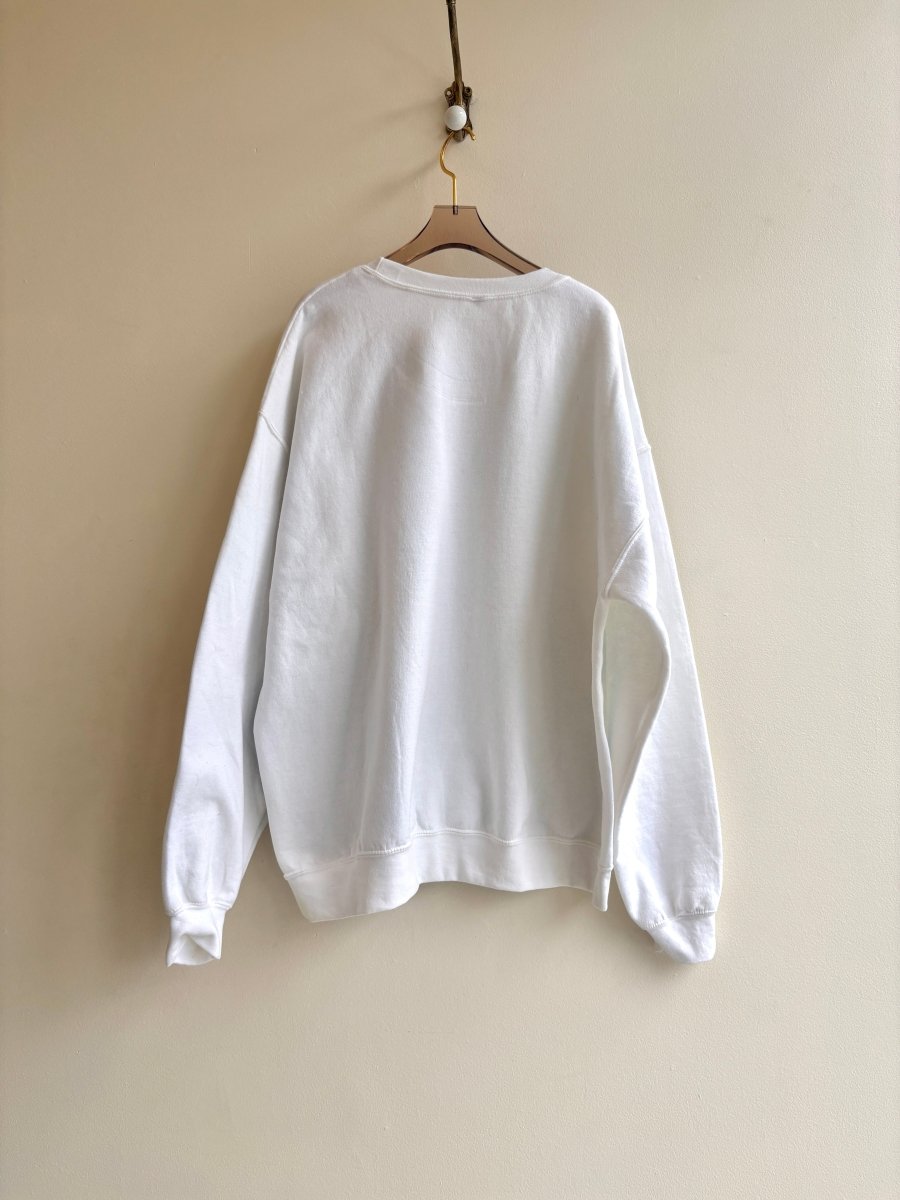 Judy White & Navy Cyanotype Crew Neck Sweatshirt (Reworked) - Made X Hudson