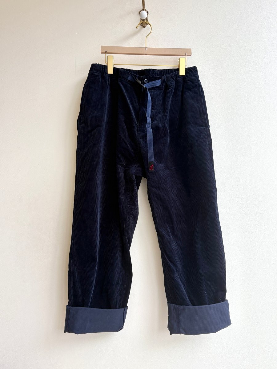 Gramicci | Navy Corduroy Pant with Nylon Belt (Vintage) - Made X Hudson