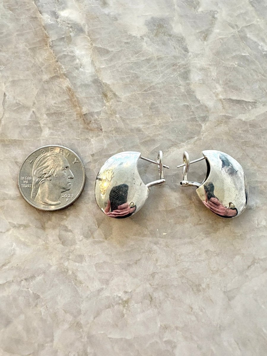 Nautilus II Sterling Silver Earrings - Made X Hudson