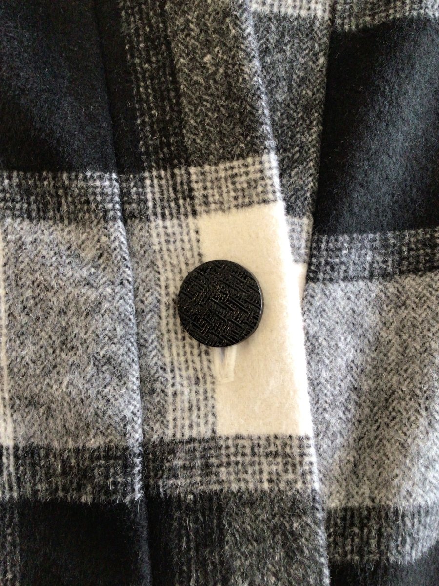 Black & White Plaid Jacket (Reworked) - Made X Hudson