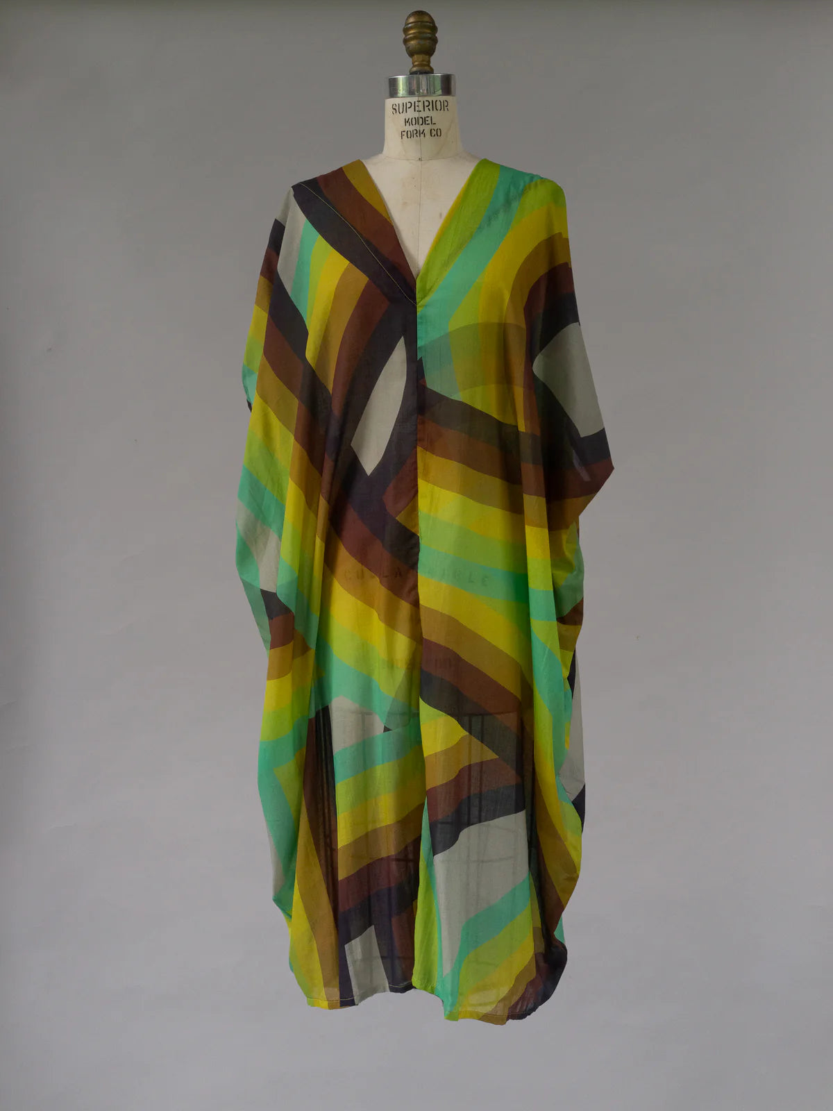 Rainbow Saturn Print Kaftan - Made X Hudson
