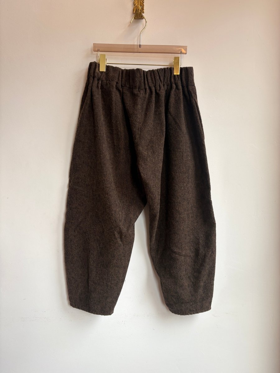 Hickory Herringbone Tweed Linen & Wool Studio Pant - Made X Hudson
