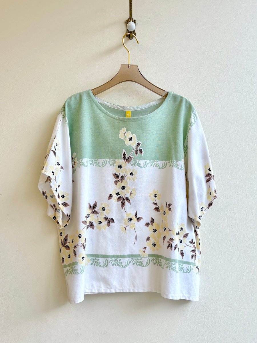 Green Floral Print Tee - Made X Hudson