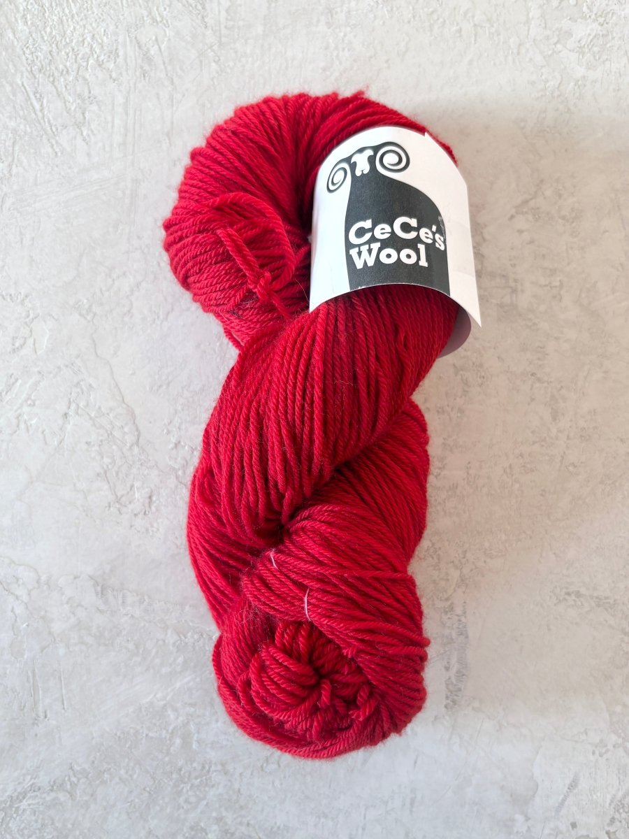 CeCe's Wool | Resistance Red | Superwash Merino | Worsted - Made X Hudson