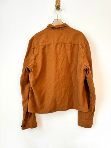 The Vale Shirt in Copper Brown Flannel (Reworked) - Made X Hudson