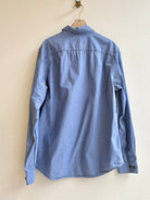 “Colin” Blue Chambray Artichoke Pocket Print (Reworked) - Made X Hudson