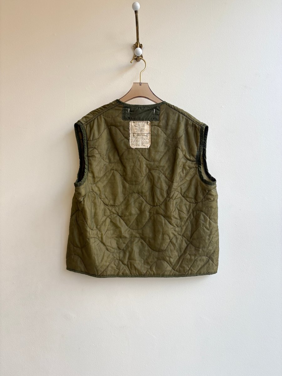 Light Olive Military Vest w/ Pink zipper (Reworked) - Made X Hudson
