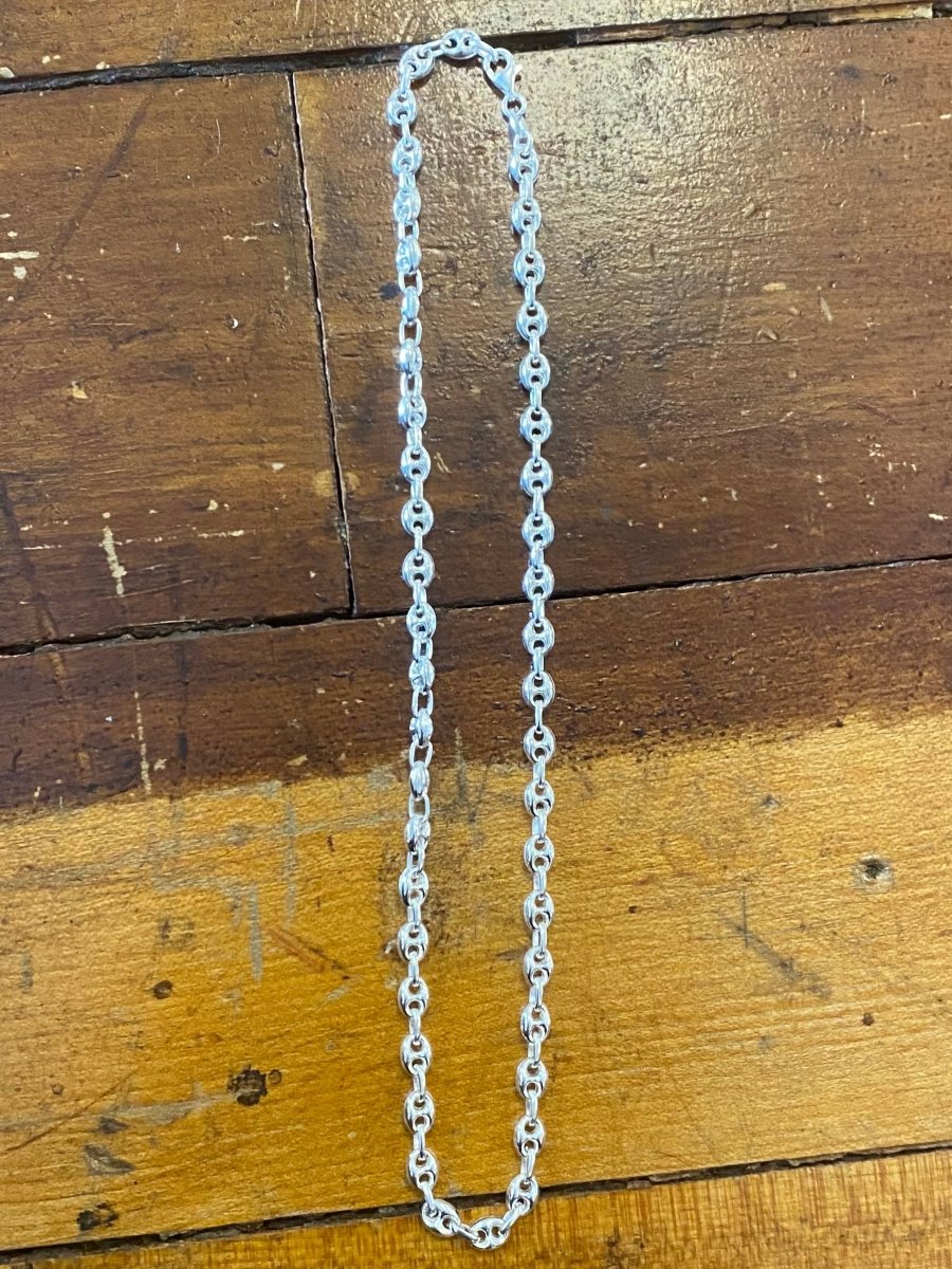 Puffed Mariner Link Sterling Silver Necklace - Made X Hudson