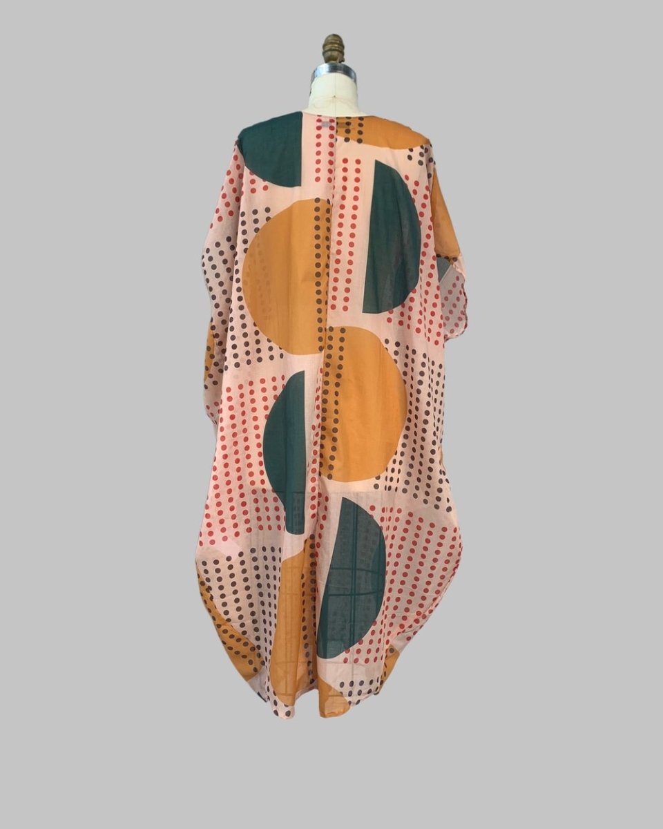 Dotted Sunrise Print Kaftan - Made X Hudson