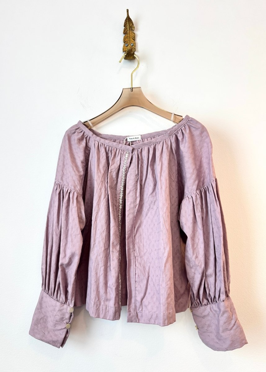 Lavender Dobby Woven Carpathian Open Top - Made X Hudson