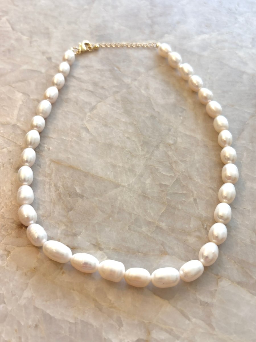 Gumdrop Baroque Pearl Choker Necklace - Made X Hudson