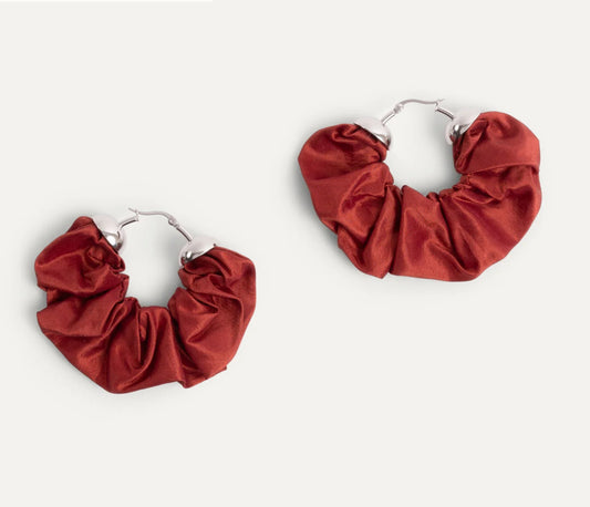 Scrunchie Hoop Earrings