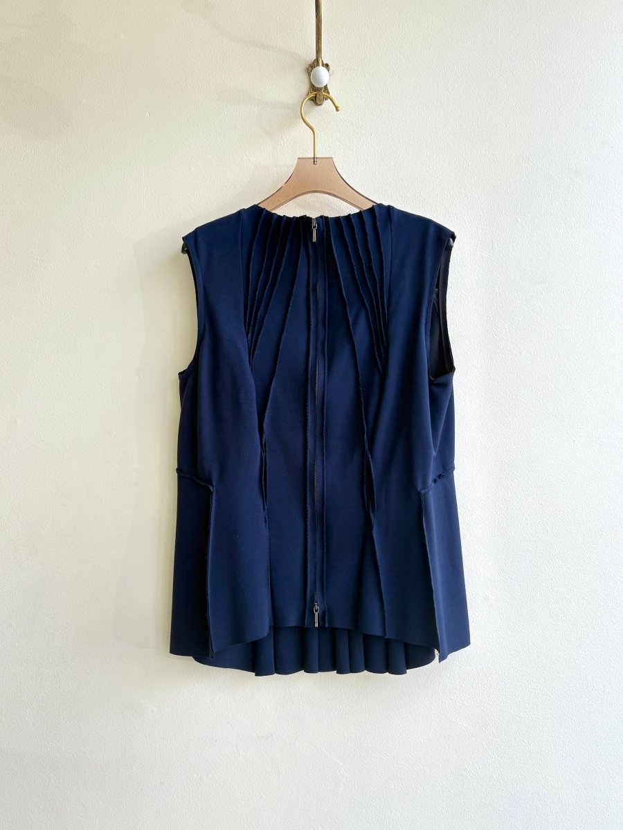 Navy Blue Arka Vest - Made X Hudson