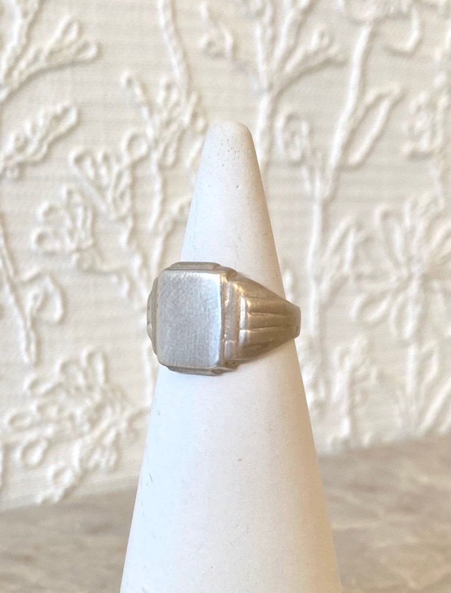 Square Signet Ring | Sterling Silver or Brass (Matte or Polish) - Made X Hudson