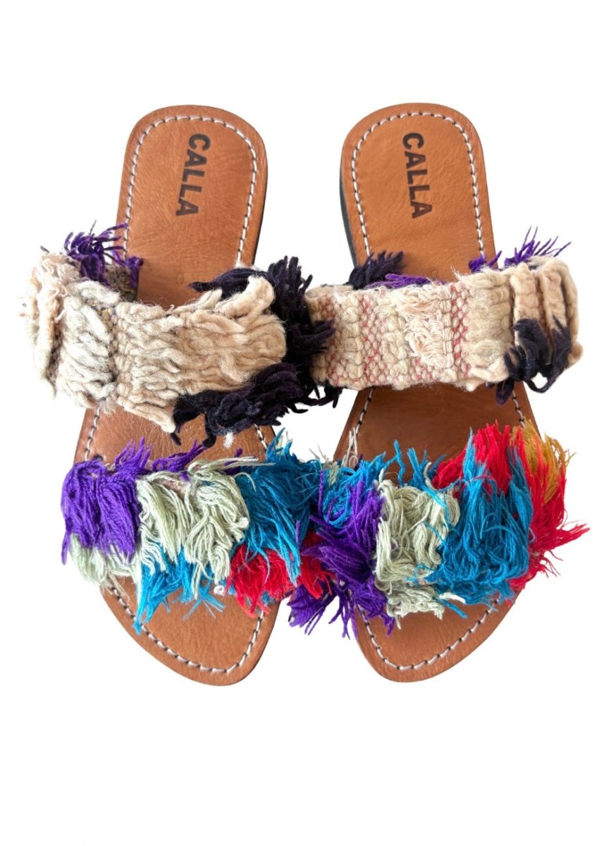 Hali Sandals “Kami” In Colors Taupe, Grape, Sage & Red (Size 40) - Made X Hudson
