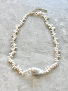 Pendant Baroque Pearl Necklace 18k Gold Fill Closure (16" Extends 18") - Made X Hudson