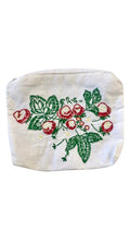 Embroidered Zipper Pouch (Strawberry) - Made X Hudson
