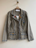 Slate Daisy Trio Stitched Denim Blazer (Reworked) - Made X Hudson