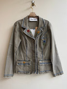 Slate Daisy Trio Stitched Denim Blazer (Reworked) - Made X Hudson