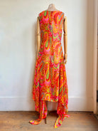 Zero - Waste Dress in Neon Flower Power - Made X Hudson