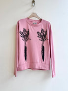 “Cora” Carrot Print Blush Sweatshirt (Reworked) - Made X Hudson