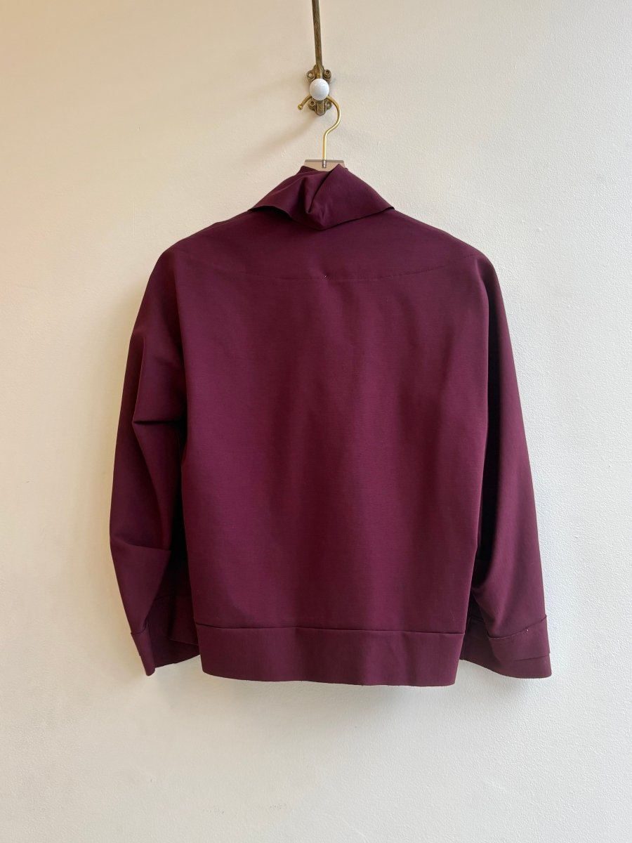 Burgundy | Adjustable Shawl Jacket (Multiple Sizes) - Made X Hudson