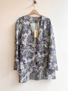 Purple Paisley Button Up Shirt Jacket (Vintage) - Made X Hudson