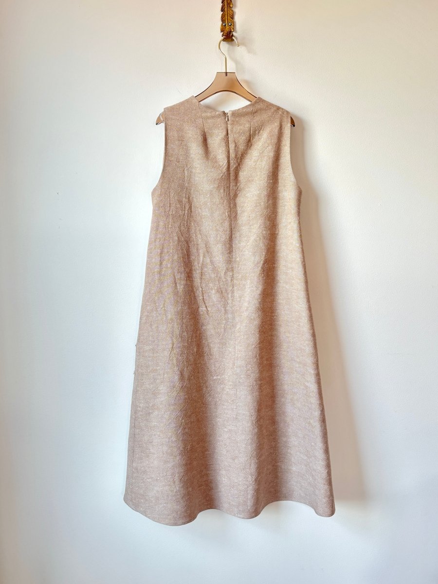Tan Wool - Hemp Chore Dress - Made X Hudson