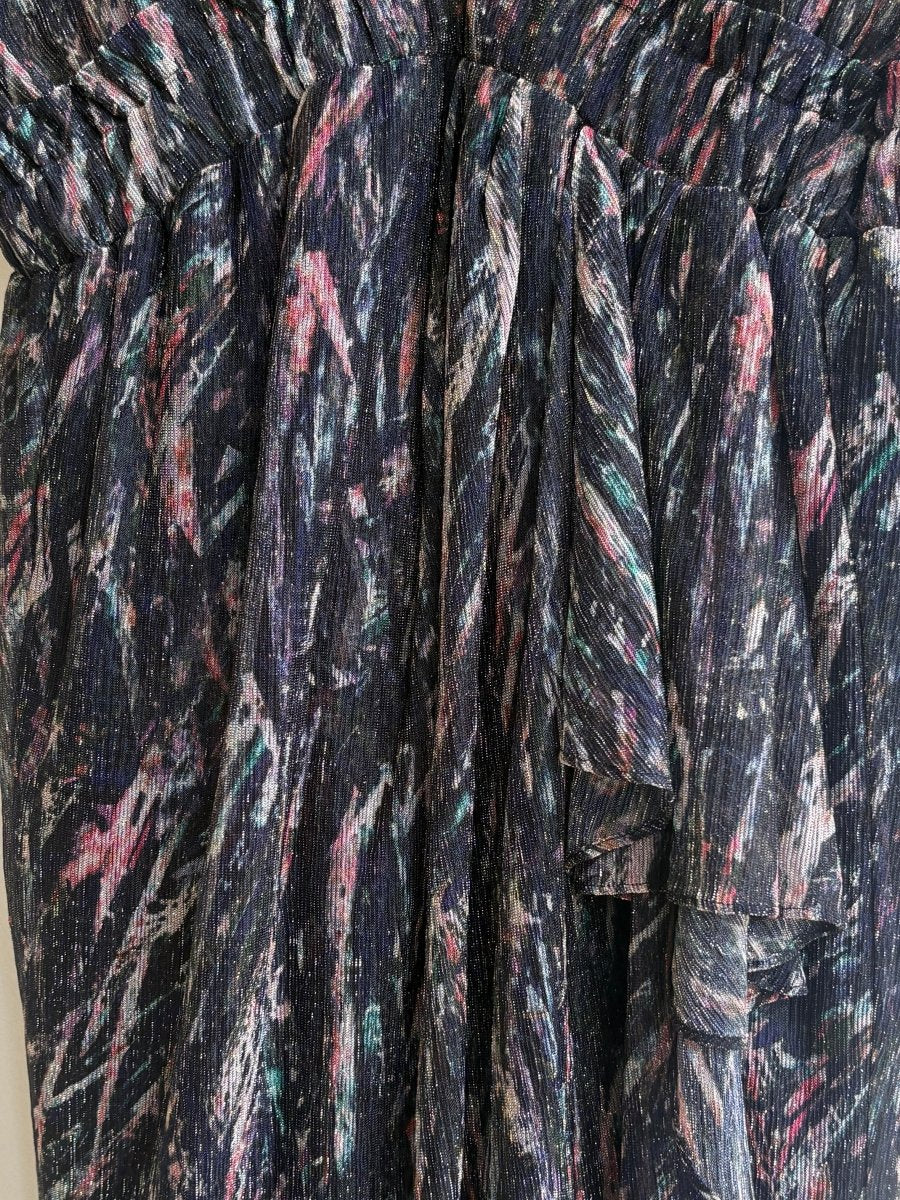 Iro | Sheer Shimmer Ruffle Sleeve Dress (Vintage) - Made X Hudson