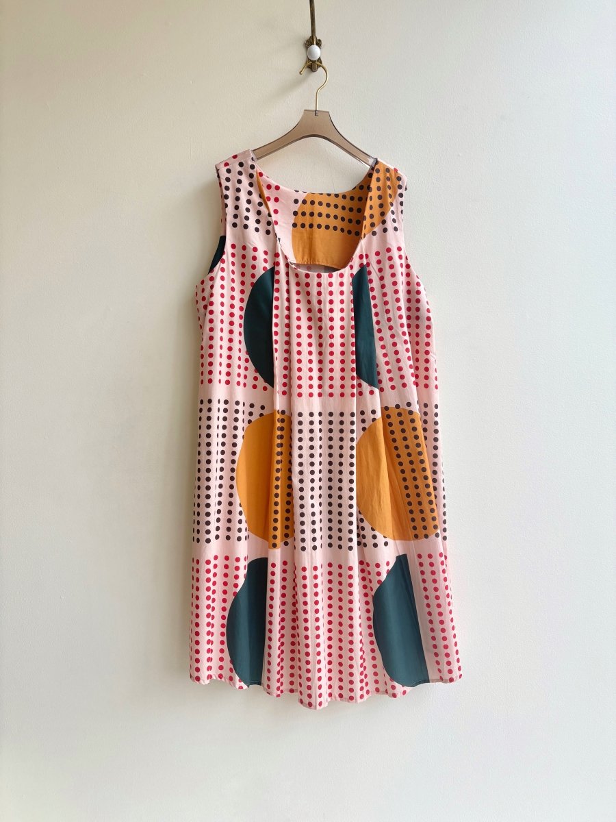 Sunrise Print Watteau Dress - Made X Hudson