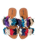 Hali Sandals “Nina” In Colors White, Cherry, Teal, Orange and Onyx (Size 39) - Made X Hudson