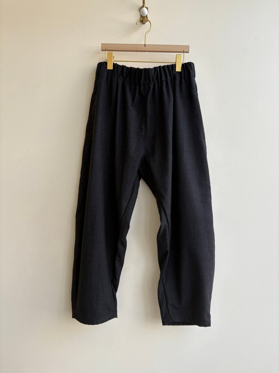 Charcoal Grey Woolen Studio Pant - Made X Hudson