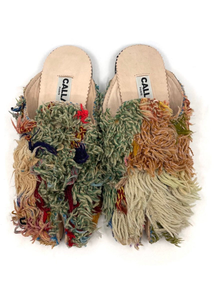 Tabi Babouche “Ranim” Split Toe Flats In Colors Cream, Pink, Peach, Seafoam, Purple (Size 39) - Made X Hudson