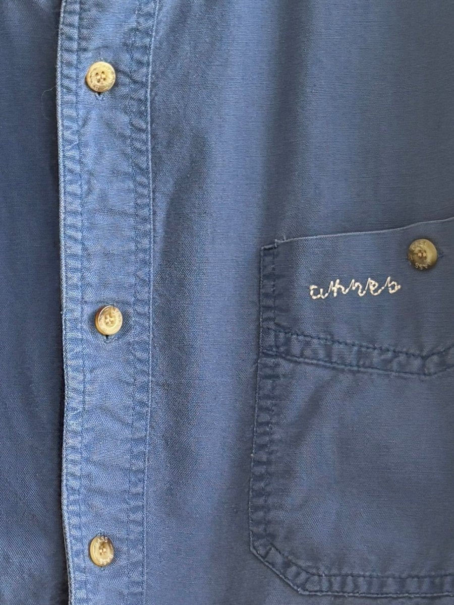 Annette Crop Blue Top (Reworked) - Made X Hudson