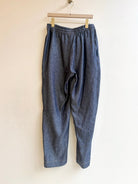 Dark Denim Joggers With Gold Stitching - Made X Hudson