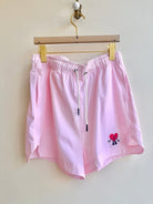 Bad Bunny | Light Pink with Heart Embroidery Shorts (Vintage) - Made X Hudson