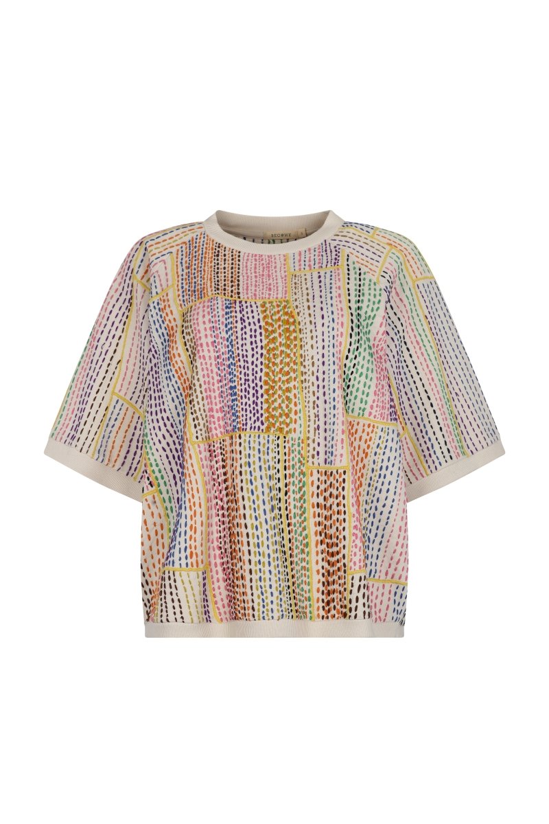 Hand Stitched & Embroidered Over - Sized Tee - Made X Hudson